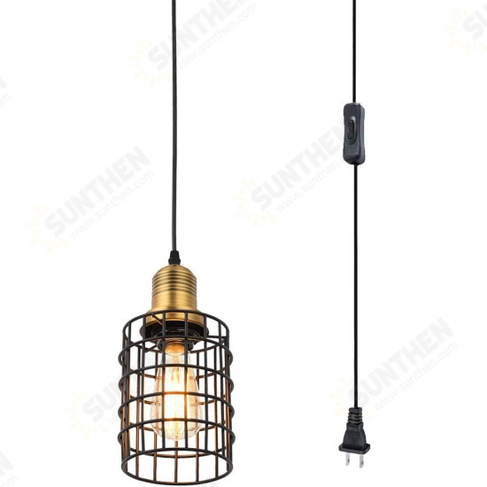 Plug-in Retro Iron Pendant Light Ceiling Lamp Hallway Bar Restaurant Corridor Fixture Chandelier Decor Plug-in Retro Iron Pendant Light Ceiling Lamp Hallway Bar Restaurant Corridor Fixture Chandelier Decor