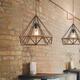 Retro Creative Diamond Pendant Light Ceiling Lights Lighting Chandelier Decor