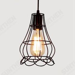 Retro E27 Iron Pendant Cage Light for Bar Coffee Shop Nordic Style Indoor Metal Hanging Lamp Decor Retro E27 Iron Pendant Cage Light for Bar Coffee Shop Nordic Style Indoor Metal Hanging Lamp Decor