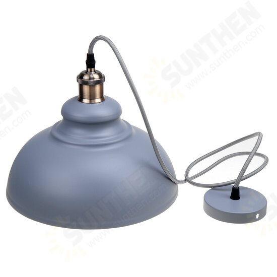 Retro Metal Pendant Lampshade Ceiling Light Shade Modern Industrial Kitchen Bar Table Chandelier