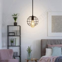 Retro Nordic Style E27 Iron Pendant Cage Light for Bar Coffee Shop Indoor Metal Hanging Lamp Decor Retro Nordic Style E27 Iron Pendant Cage Light for Bar Coffee Shop Indoor Metal Hanging Lamp Decor