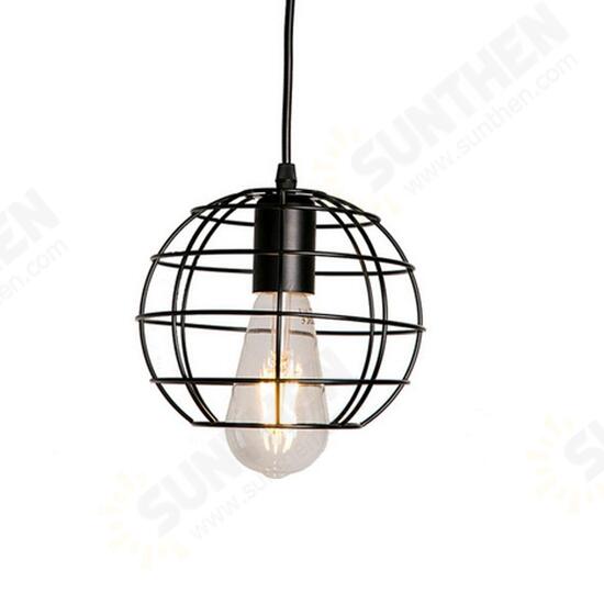 Retro Nordic Style E27 Iron Pendant Cage Light for Bar Coffee Shop Indoor Metal Hanging Lamp Decor Retro Nordic Style E27 Iron Pendant Cage Light for Bar Coffee Shop Indoor Metal Hanging Lamp Decor