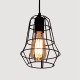 Retro Nordic Style E27 Metal Pendant Cage Light for Bar Coffee Shop Indoor Hanging Lamp Decor