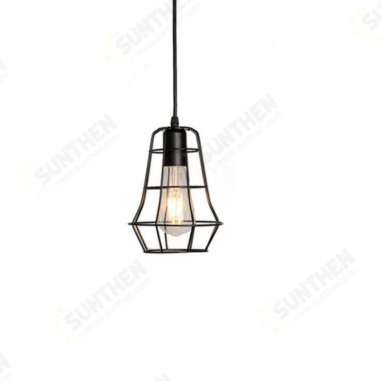 Retro Nordic Style E27 Metal Pendant Cage Light for Bar Coffee Shop Indoor Hanging Lamp Decor Retro Nordic Style E27 Metal Pendant Cage Light for Bar Coffee Shop Indoor Hanging Lamp Decor
