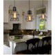 Retro Nordic Style E27 Metal Pendant Cage Light for Bar Coffee Shop Indoor Hanging Lamp Decor Retro Nordic Style E27 Metal Pendant Cage Light for Bar Coffee Shop Indoor Hanging Lamp Decor