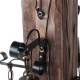 Rustic Wood 4 Heads Industrial Chandelier Iron Ceiling Lamp Pendant Light