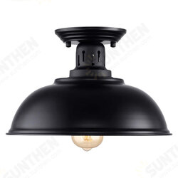 Semi Flush Mount Ceiling Light Fixture Farmhouse Black Close to Ceiling Light Industrial Decor Lamp for Kitchen Bedroom Living Room Hallway Entryway Semi Flush Mount Ceiling Light Fixture Farmhouse Black Close to Ceiling Light Industrial Decor Lamp for Kitchen Bedroom Living Room Hallway Entryway