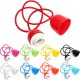 Silicone 1M E27 E26 ES Base Home Colorful Ceiling Pendant Lamp Light Bulb Holder Hanging