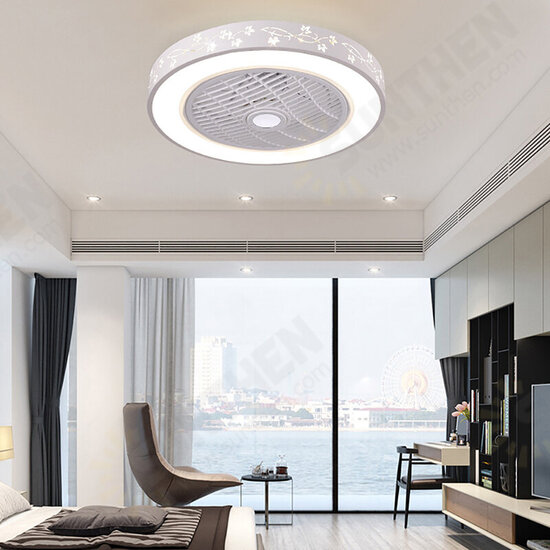 Smart Ceiling Fan with Remote Control Cell Phone Wi-Fi Indoor Home Decor Ceiling Fan with Light Modern Lighting Circular Lamp Smart Ceiling Fan with Remote Control Cell Phone Wi-Fi Indoor Home Decor Ceiling Fan with Light Modern Lighting Circular Lamp
