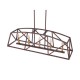 5-Light Candle Style Kitchen Island Linear Pendant 5-Light Candle Style Kitchen Island Linear Pendant