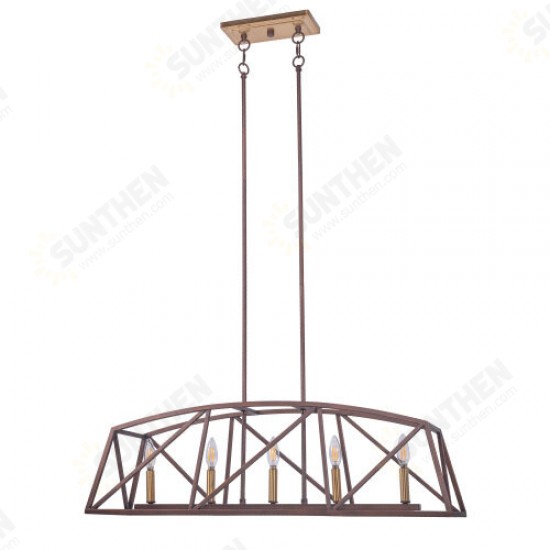 5-Light Candle Style Kitchen Island Linear Pendant 5-Light Candle Style Kitchen Island Linear Pendant