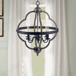 6-Light Candle Style Geometric Chandelier Industrial Rustic Indoor Pendant Light Without Bulbs 6-Light Candle Style Geometric Chandelier Industrial Rustic Indoor Pendant Light Without Bulbs