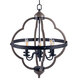 6-Light Candle Style Geometric Chandelier Industrial Rustic Indoor Pendant Light Without Bulbs