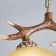 Vintage Antler Resin Double Light Deer Horn Pendant Chandelier Lamp Dinning Bar