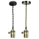 Vintage Ceiling Rose Braided Pendant Fabric Flex Lamp Holder Fitting Light Kit Vintage Ceiling Rose Braided Pendant Fabric Flex Lamp Holder Fitting Light Kit