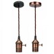 Vintage Ceiling Rose Braided Pendant Fabric Flex Lamp Holder Fitting Light Kit Vintage Ceiling Rose Braided Pendant Fabric Flex Lamp Holder Fitting Light Kit