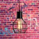 Vintage Industrial Pendant Ceiling Light Lamp Shade Metal Cage Black Cafe Loft Bar
