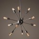 Vintage Industrial Pendant Light Ceiling Sputnik E27 12 Heads Edison Light Chandelier