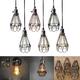 Vintage Pendant Trouble Light Bulb Guard Cage Ceiling Hanging Lampshade Fixture For Indoor Lighting