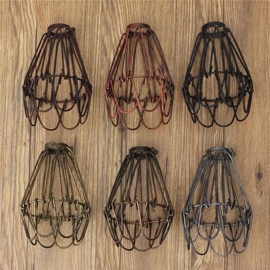 Vintage Pendant Trouble Light Bulb Guard Cage Ceiling Hanging Lampshade Fixture For Indoor Lighting Vintage Pendant Trouble Light Bulb Guard Cage Ceiling Hanging Lampshade Fixture For Indoor Lighting