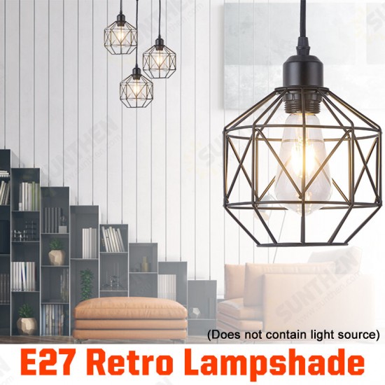 Vintage Style Retro Industrial Pendant Lamp E27 Light Loft Hanging Ceiling Lamp Restaurant Bar Counter Attic Bookstore Lamp