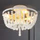 Wooden Bead Chandelier Lighting Fixture Retro Wood Ceiling Pendant Light White Without Bulbs Wooden Bead Chandelier Lighting Fixture Retro Wood Ceiling Pendant Light White Without Bulbs