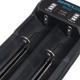 SC02 Type-C QC 3.0 Quick Charge USB Battery Charger Dual-slots For Li-ion/IMR/INR/ICR Ni-MH Ni-Cd 21700 18650 26650 Flashlight Battery