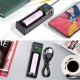 MC01 2 in1 USB Charging Mini Battery Charger Portable Mobile Phone Power Bank Current Optional Charger For 18650 21700 26650 14500 Li-ion Battery