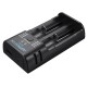 MC02 2 in1 USB Charging Mini Battery Charger Portable Mobile Phone Power Bank Current Optional Charger For 18650 21700 26650 Li-ion Battery