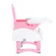 4 in1 Adjustable Baby Chairs Feeding Dining Table Seat Belt Dinner Plate Mat