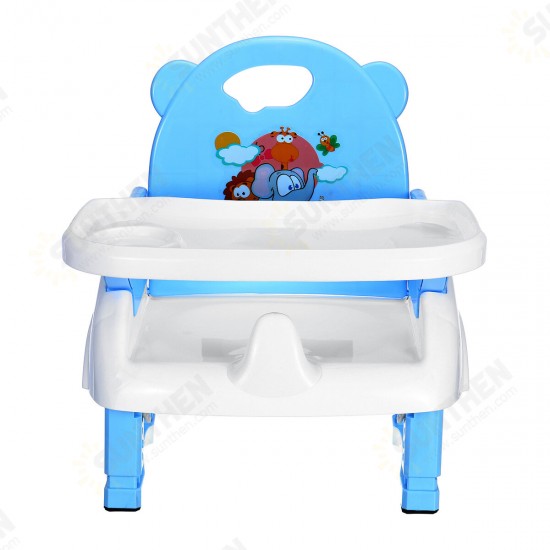 4 in1 Adjustable Baby Chairs Feeding Dining Table Seat Belt Dinner Plate Mat