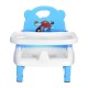 4 in1 Adjustable Baby Chairs Feeding Dining Table Seat Belt Dinner Plate Mat