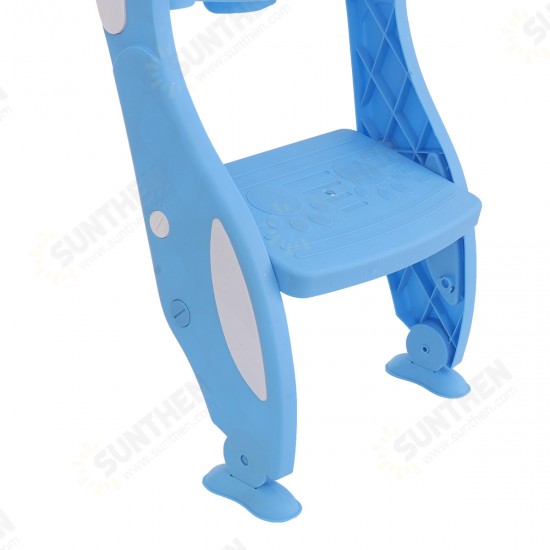 Baby Toddler Toilet Trainer Potty with Adjustable Ladder Safety Seat Chair Step