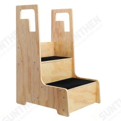 Children Kitchen Helper Stool Easily Clean And Move Safe Polyurethane Finish Material 2 Steps Provide 2 Heights for Choice Children Kitchen Helper Stool Easily Clean And Move Safe Polyurethane Finish Material 2 Steps Provide 2 Heights for Choice