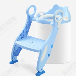 Foldable Kids Potty Trainer Child Baby Toilet Training Seat W/ Step Ladder Stool Foldable Kids Potty Trainer Child Baby Toilet Training Seat W/ Step Ladder Stool