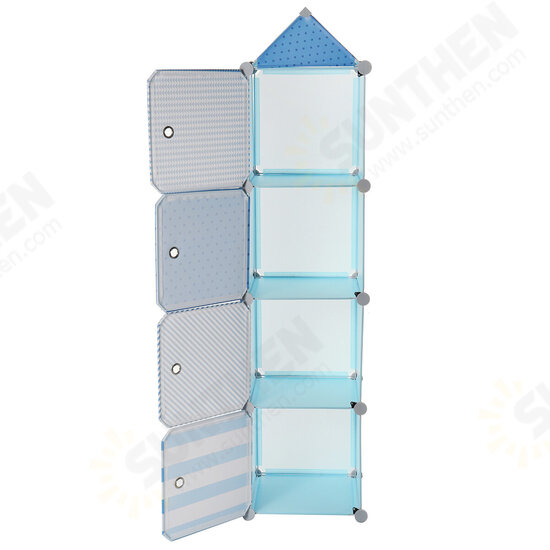 Children Wardrobe Contracted Storage Cabinet Contemporary Plastic Assembly Baby Closet