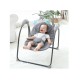 Multi-Functional Electric Baby Bed Sleep Assistant Crib Infant Cradle with Remote Control Rocking Rate & Bluetooth Music Player