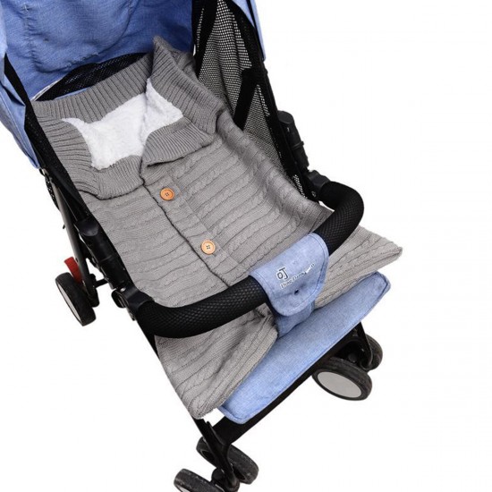 Baby Stroller Sleeping Bag Warm Knitting Soft Sleeping Blanket Outdoor Windproof Cold-Proof