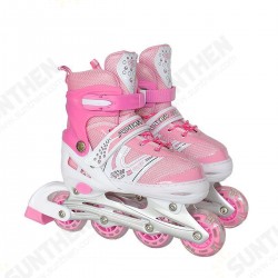 Children's Adjustable Skates Full Set Single Flash Ice Skate Shoes for Boys and Girls Inline Skates for Beginners Children's Adjustable Skates Full Set Single Flash Ice Skate Shoes for Boys and Girls Inline Skates for Beginners