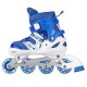 Children's Adjustable Skates Full Set Single Flash Ice Skate Shoes for Boys and Girls Inline Skates for Beginners