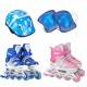 Children's Adjustable Skates Full Set Single Flash Ice Skate Shoes for Boys and Girls Inline Skates for Beginners