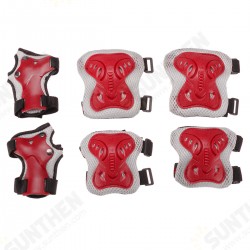 6PCS/ Set Adult Children Knee/Elbow/Wrist Pads Protective Gears for Skateboard Bicycle Ice Inline Roller Skate Protector Kids Scooter 6PCS/ Set Adult Children Knee/Elbow/Wrist Pads Protective Gears for Skateboard Bicycle Ice Inline Roller Skate Protector Kids Scooter