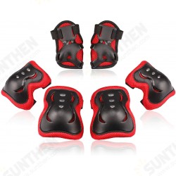 6Pcs Kids Knee Elbow Pads Children Wrist Guards Skateboard Protective Gear 6Pcs Kids Knee Elbow Pads Children Wrist Guards Skateboard Protective Gear
