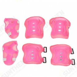 6Pcs/Set Children Skating Bike Protective Gear Sets Knee Elbow Pads Bicycle Skateboard Ice Skating Roller Wrist Knee Protector 6Pcs/Set Children Skating Bike Protective Gear Sets Knee Elbow Pads Bicycle Skateboard Ice Skating Roller Wrist Knee Protector