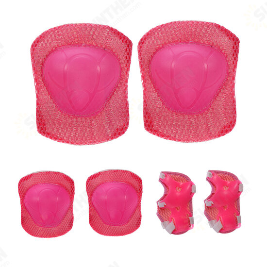 6Pcs/Set Children Skating Bike Protective Gear Sets Knee Elbow Pads Bicycle Skateboard Ice Skating Roller Wrist Knee Protector