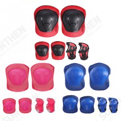 6Pcs/Set Children Skating Bike Protective Gear Sets Knee Elbow Pads Bicycle Skateboard Ice Skating Roller Wrist Knee Protector 6Pcs/Set Children Skating Bike Protective Gear Sets Knee Elbow Pads Bicycle Skateboard Ice Skating Roller Wrist Knee Protector
