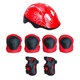 7 IN 1 Kids's Balance Bike Helmet Kits With Protect Knee Wrist Elbow Pads Roller Skating Protective Equipment For Toddlers 4-16 Years Old Children