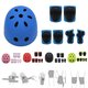 7Pcs/Set Kids Sport Protetive Kit Children Bicycle Helmet + Knee Wrist Guard + Elbow Pad Set For Roller Skating Mountain Road Bike Cycling