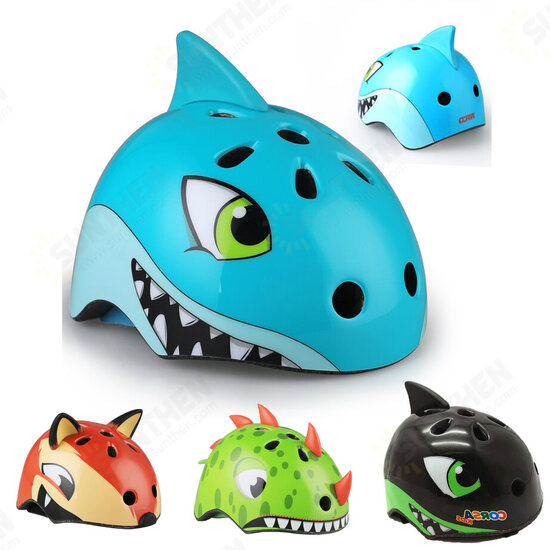 Kids Cartoon Bicycle Helmet Children Sport Roller Skating Riding Balance Car Helmet Head Protective Gears