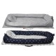 Folding Baby Bed Portable Kids Sleeping Basket Portable Infant Sleeper with Bumper Travel